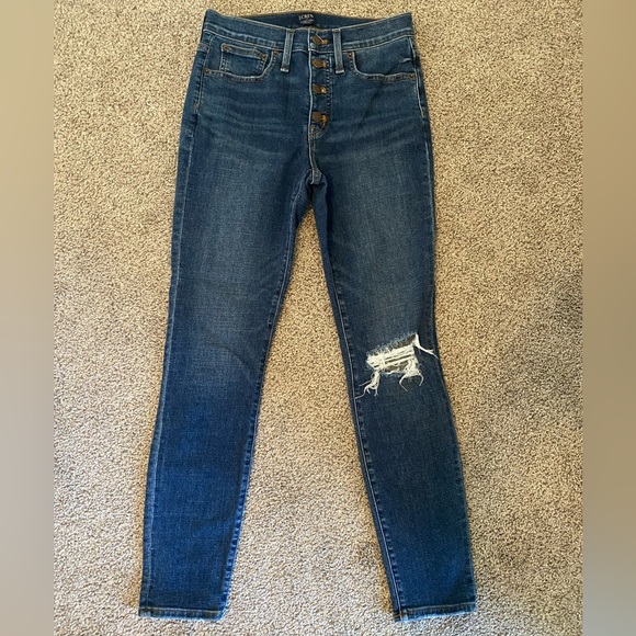 J.CREW 9” Mid-Rise Skinny Jeans - Picture 2 of 10